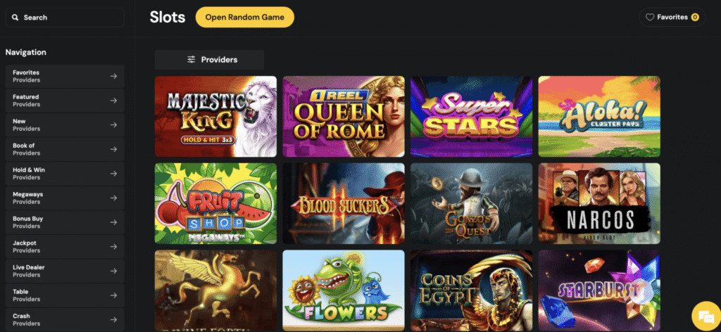 Credit card slot options
